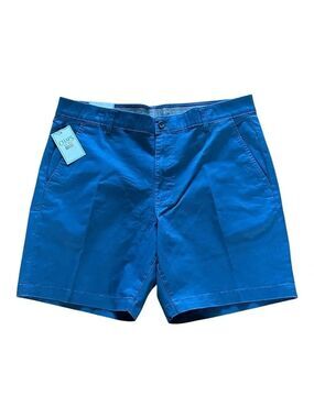 NEW Chaps Flex Flat Front Shorts in Navy Blue
